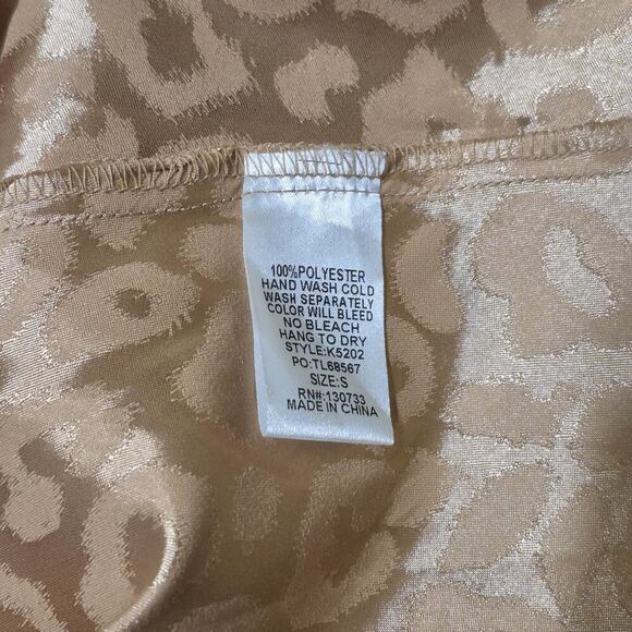 Umgee Leopard Print Satin Cami Women Oversized Small Flowy Boho Festival Tank - Picture 5 of 6